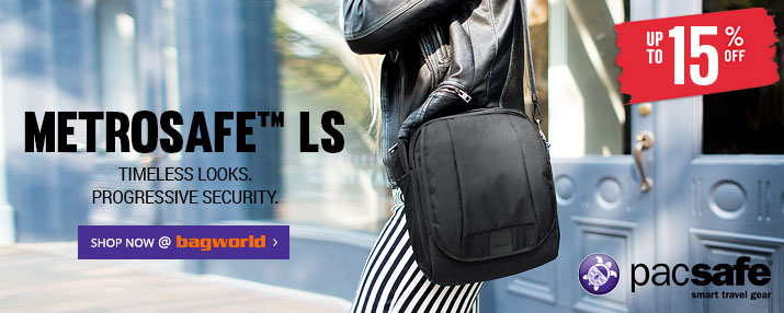 Pacsafe Metrosafe LS Anti-Theft Bags @ Bagworld