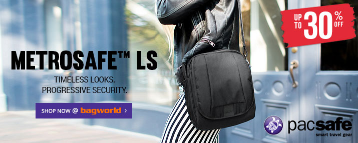 Pacsafe Metrosafe LS Anti-Theft Bags @ Bagworld