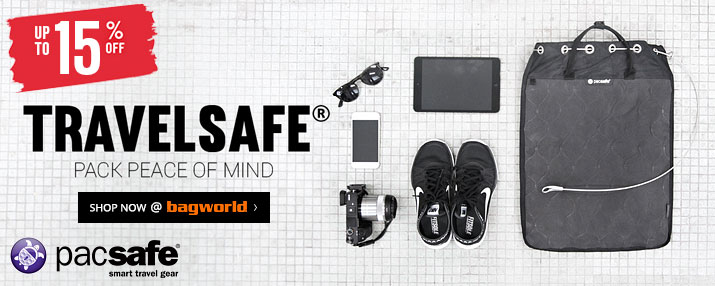 Bagworld - where Australia buys its Pacsafe Travelsafe anti-theft bags,  luggage & portable safes