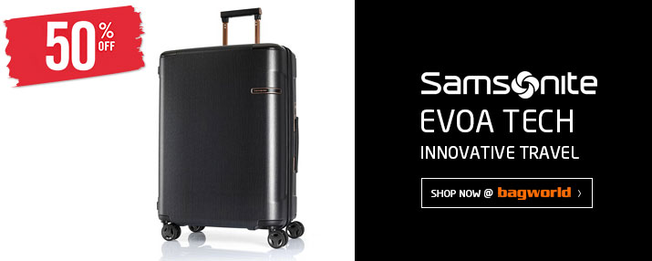 Samsonite Evoa Tech Luggage @ Bagworld