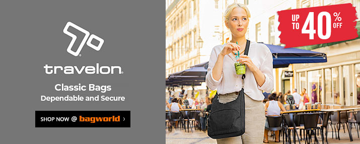 Travelon Classic Anti-Theft Bags @ Bagworld