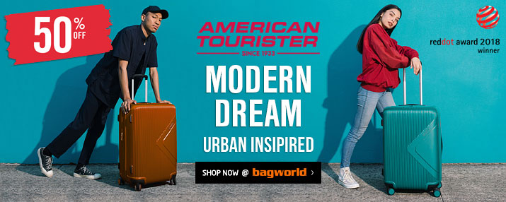 American Tourister Modern Dream Luggage @ Bagworld American Tourister Modern Dream Luggage @ Bagworld