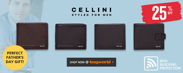 Cellini RFID Blocking Leather Wallets @ Bagworld Cellini RFID Blocking Leather Wallets @ Bagworld