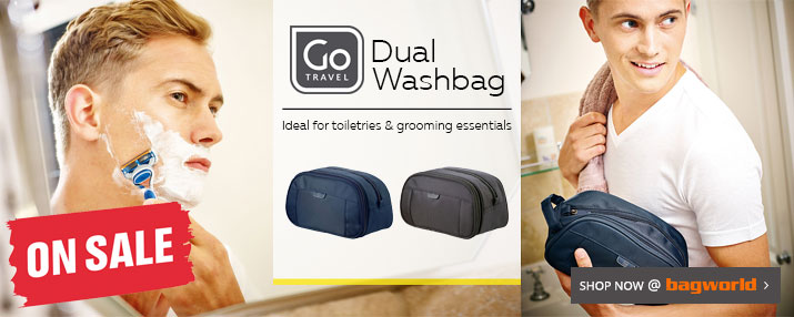 Go Travel Dual Washbag @ Bagworld Go Travel Dual Washbag @ Bagworld