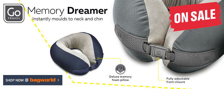 Go Travel Memory Dreamer Pillow @ Bagworld