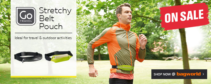 Go Travel Stretchy Belt Pouch @ Bagworld Go Travel Stretchy Belt Pouch @ Bagworld