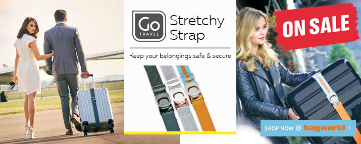 Go Travel Stretchy Luggage Strap @ Bagworld
