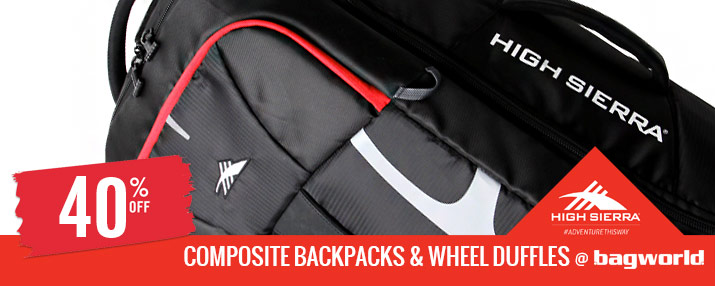 High Sierra Composite Backpacks & Duffles @ Bagworld High Sierra Composite Backpacks & Duffles @ Bagworld