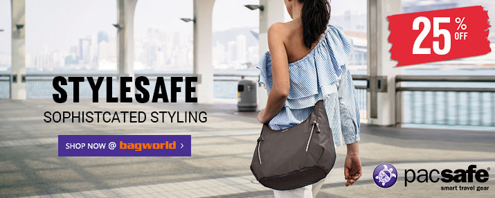 Pacsafe Stylesafe Anti-Theft Bags @ Bagworld Pacsafe Stylesafe Anti-Theft Bags @ Bagworld