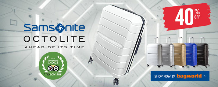 Samsonite Octolite Luggage @ Bagworld Samsonite Octolite Luggage @ Bagworld