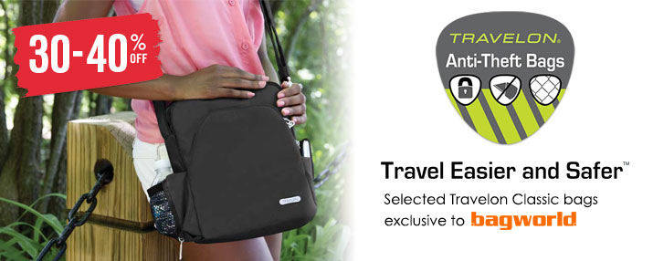 Travelon Classic Anti-Theft Bags @ Bagworld Travelon Classic Anti-Theft Bags @ Bagworld