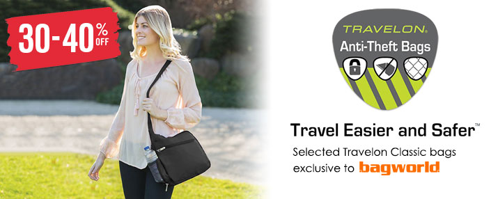 Travelon Classic Anti-Theft Bags @ Bagworld Travelon Classic Anti-Theft Bags @ Bagworld