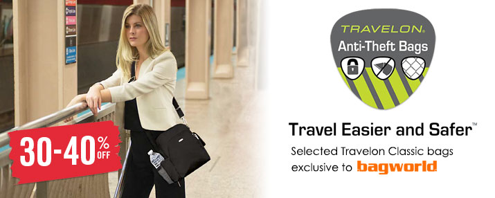 Travelon Classic Anti-Theft Crossbody Bags @ Bagworld Travelon Classic Anti-Theft Crossbody Bags @ Bagworld