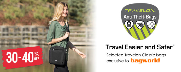 Travelon Classic Anti-Theft Bags @ Bagworld Travelon Classic Anti-Theft Bags @ Bagworld