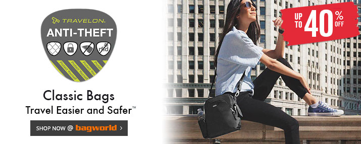 Travelon Classic Anti-Theft Bags @ Bagworld Travelon Classic Anti-Theft Bags @ Bagworld