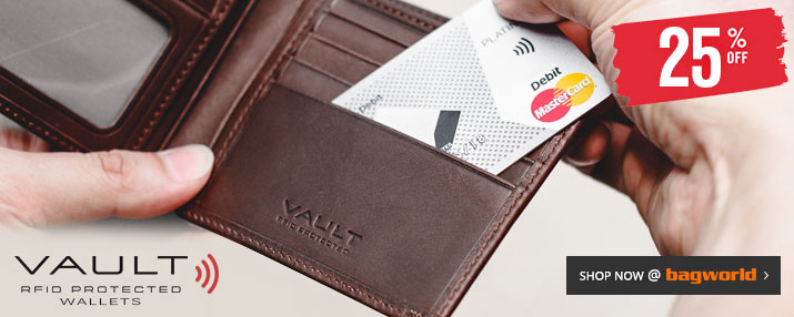Vault RFID Blocking Wallets @ Bagworld Vault RFID Blocking Wallets @ Bagworld